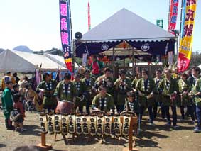 大場しゃぎり会の皆さん